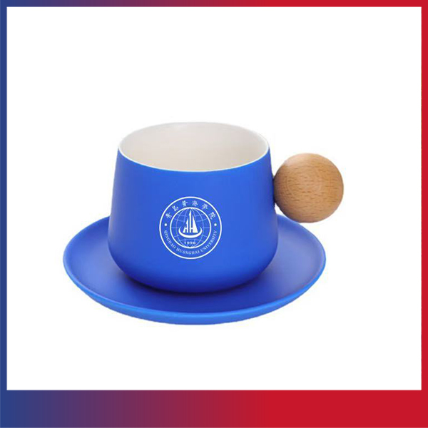 雷竞技的赛事积分文创纪念品——黄海克莱因蓝ins风咖啡杯